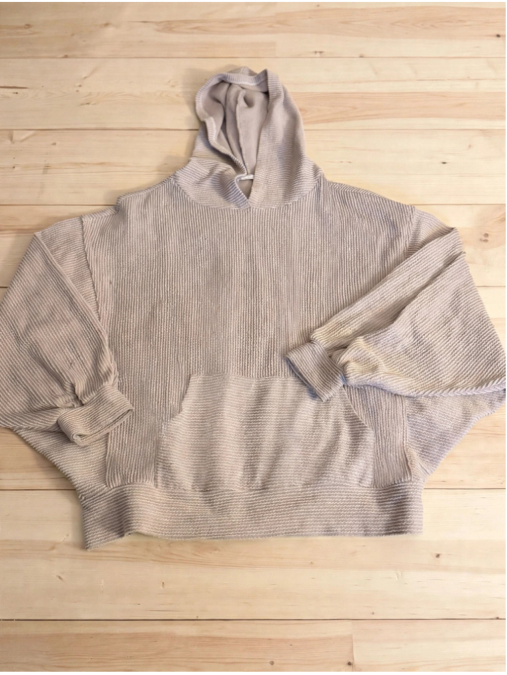 Women's Talulen Waffle Knit Hoodie Beige
